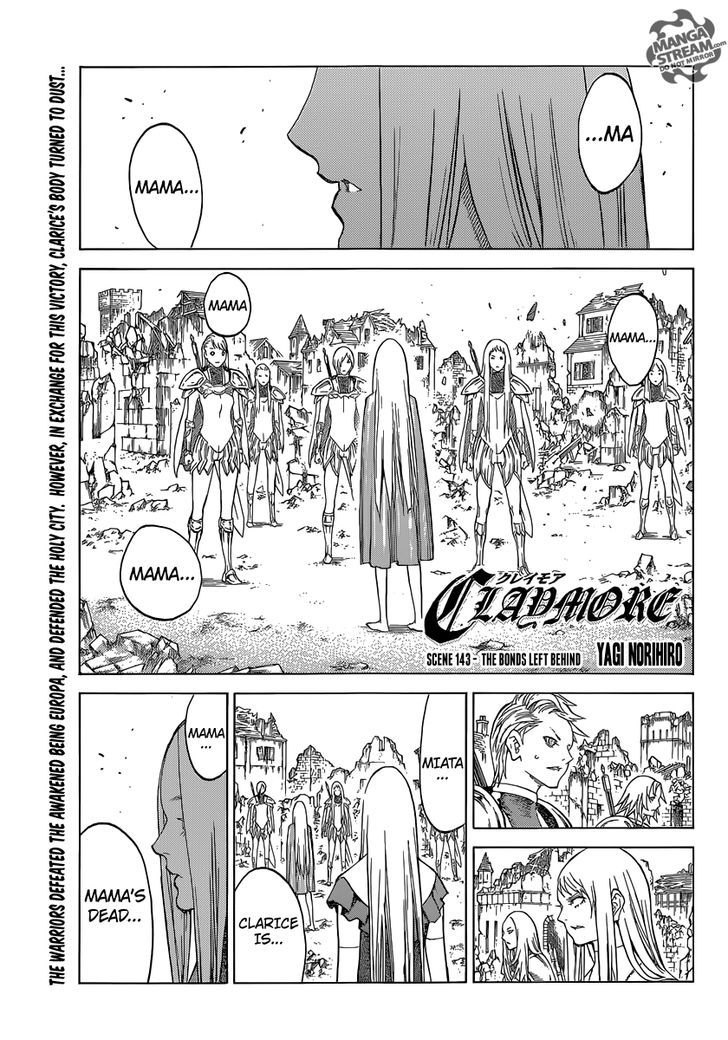 Claymore Vol.24 Chapter 143 : The Bonds Left Behind - Picture 1