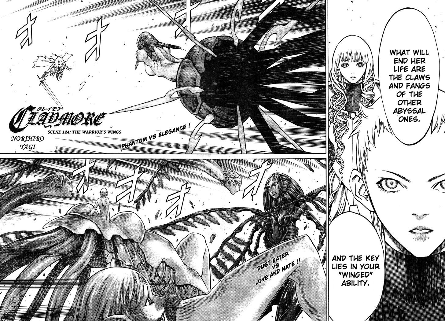 Claymore Vol.22 Chapter 124 : The Warrior's Wings - Picture 2
