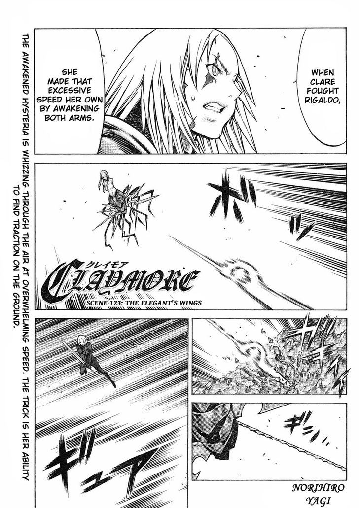 Claymore Vol.22 Chapter 123 : The Elegant's Wing - Picture 1