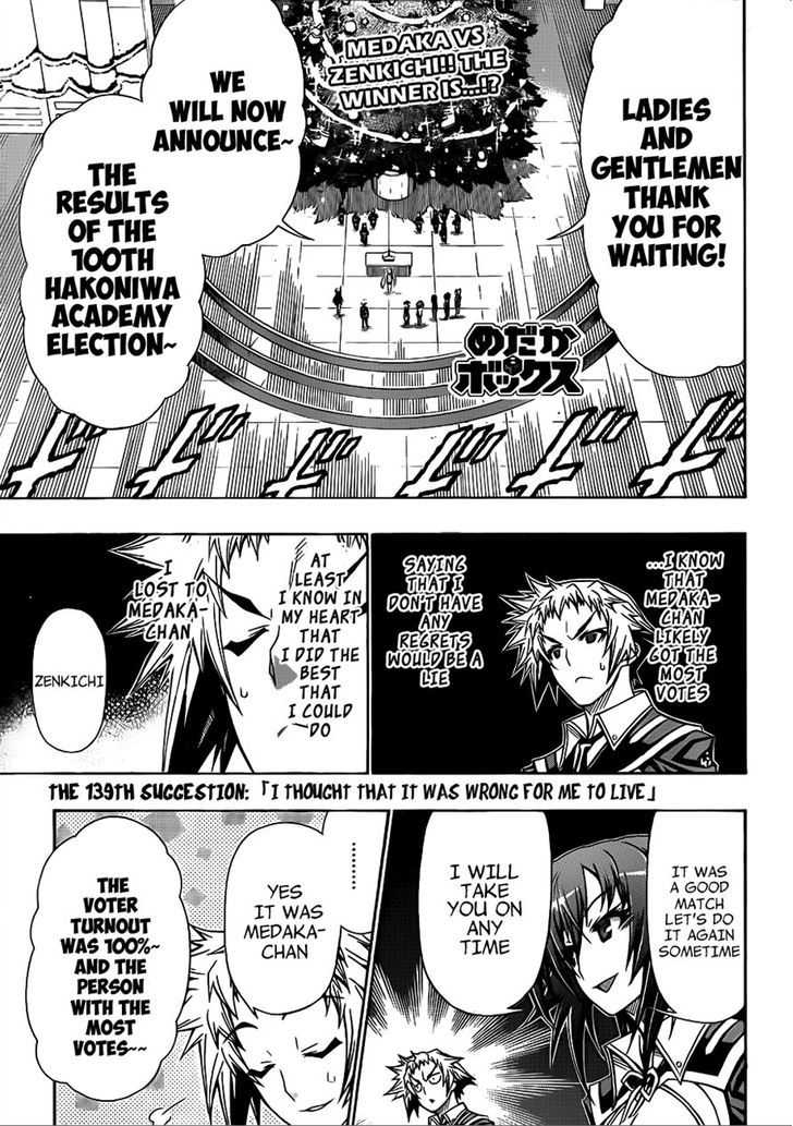 Medaka Box Vol.16 Chapter 139 : I Thought That It Was Wrong For Me To Live - Picture 2