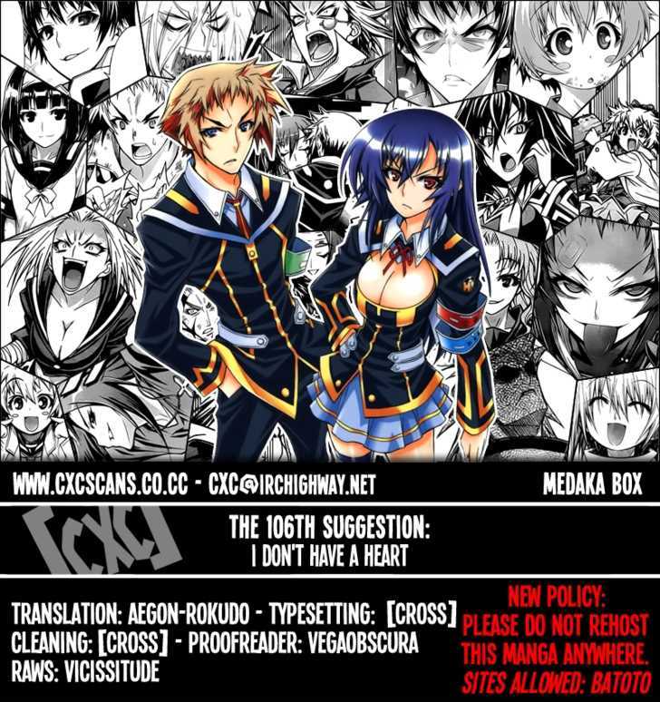 Medaka Box Vol.12 Chapter 106 : I Don T Have A Heart - Picture 1