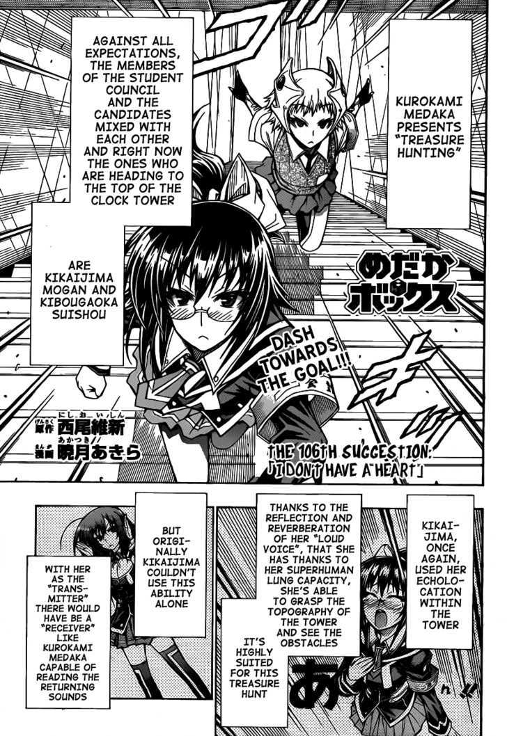 Medaka Box Vol.12 Chapter 106 : I Don T Have A Heart - Picture 2