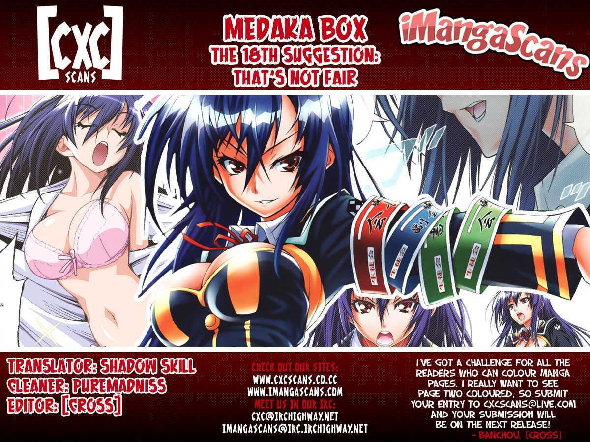 Medaka Box Vol.3 Chapter 18 : That S Not Fair - Picture 1