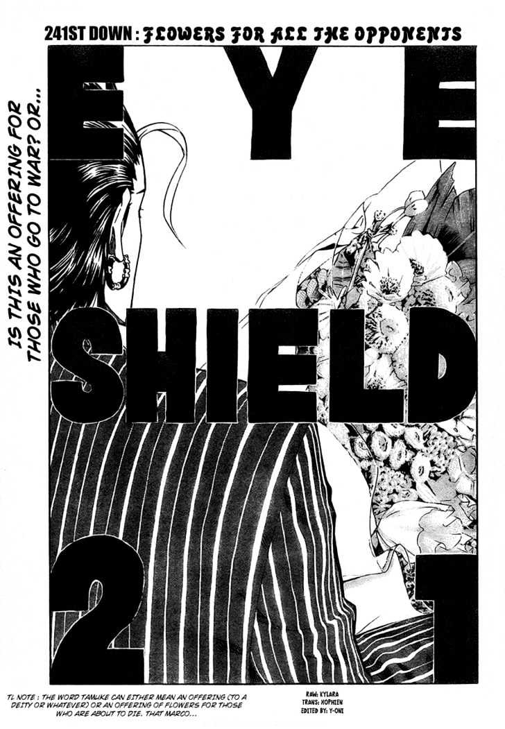Eyeshield 21 Chapter 241 : Flowers For All The Opponents - Picture 1