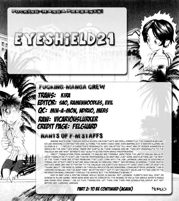 Eyeshield 21 Chapter 146 : The Thirst To Be The Strongest - Picture 1