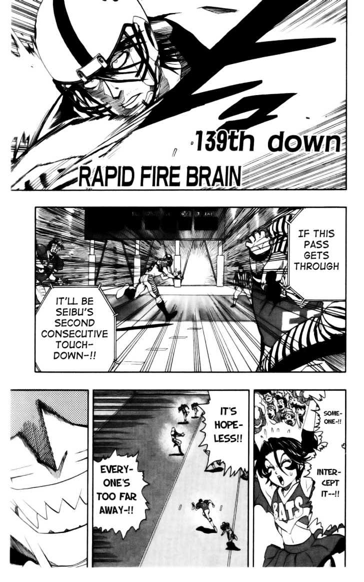 Eyeshield 21 Chapter 139 : Rapid Fire Brain - Picture 1