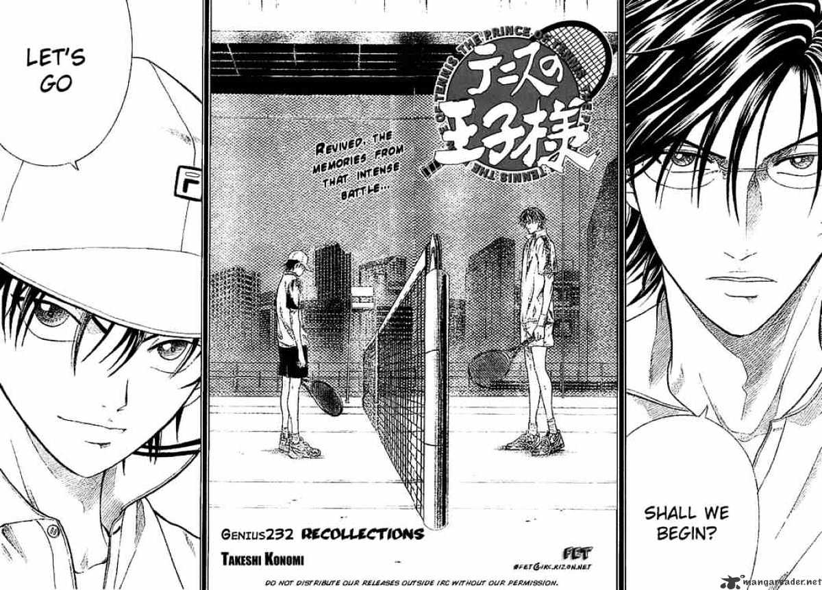 Prince Of Tennis Chapter 232 : Recollections - Picture 2