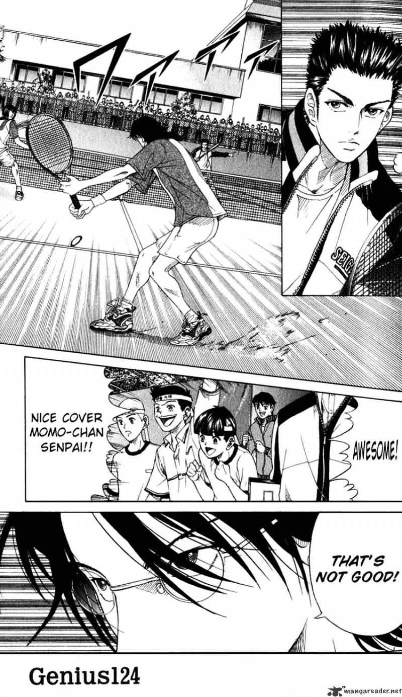 Prince Of Tennis Chapter 124 : Acrobatic Tennis Showdown - Picture 2