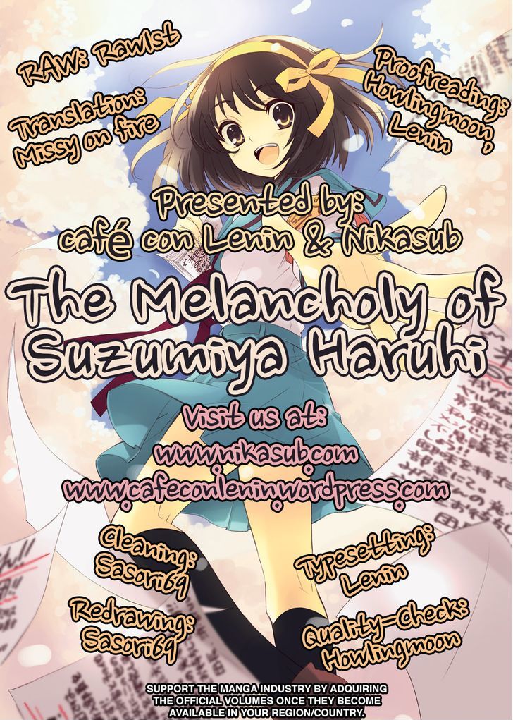 Suzumiya Haruhi No Yuuutsu Vol.16 Chapter 83 : The Dissociation Of Haruhi Suzumiya I - Picture 1