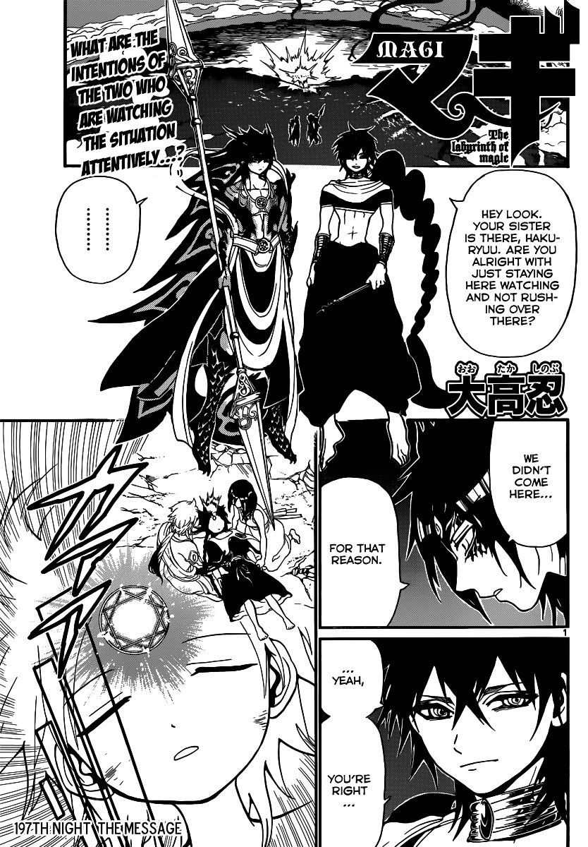 Magi - Labyrinth Of Magic Vol.12 Chapter 197 : The Message - Picture 2