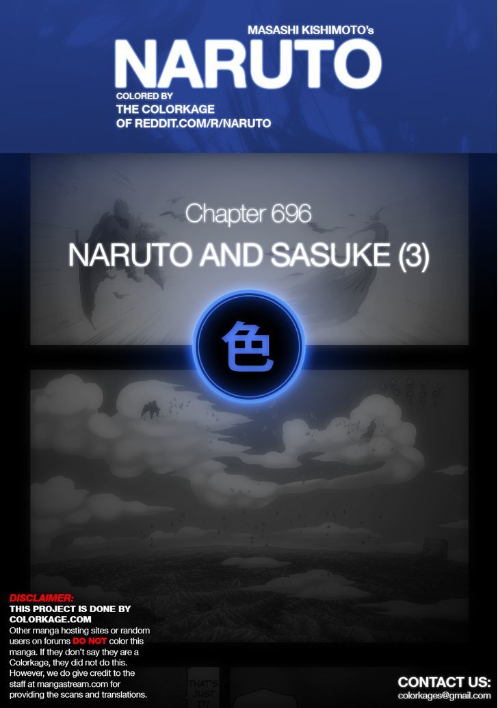 Naruto Vol.72 Chapter 696.1 : Naruto And Sasuke (3) - Picture 1