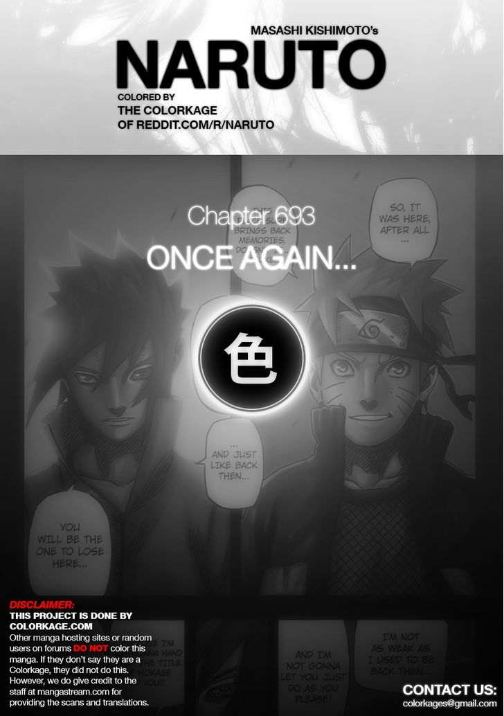 Naruto Vol.72 Chapter 693.1 : Once Again... - Picture 1