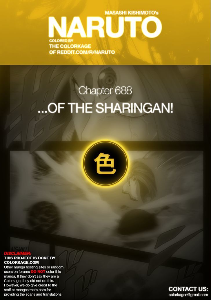 Naruto Vol.71 Chapter 688.1 : ...of The Sharingan!! - Picture 1