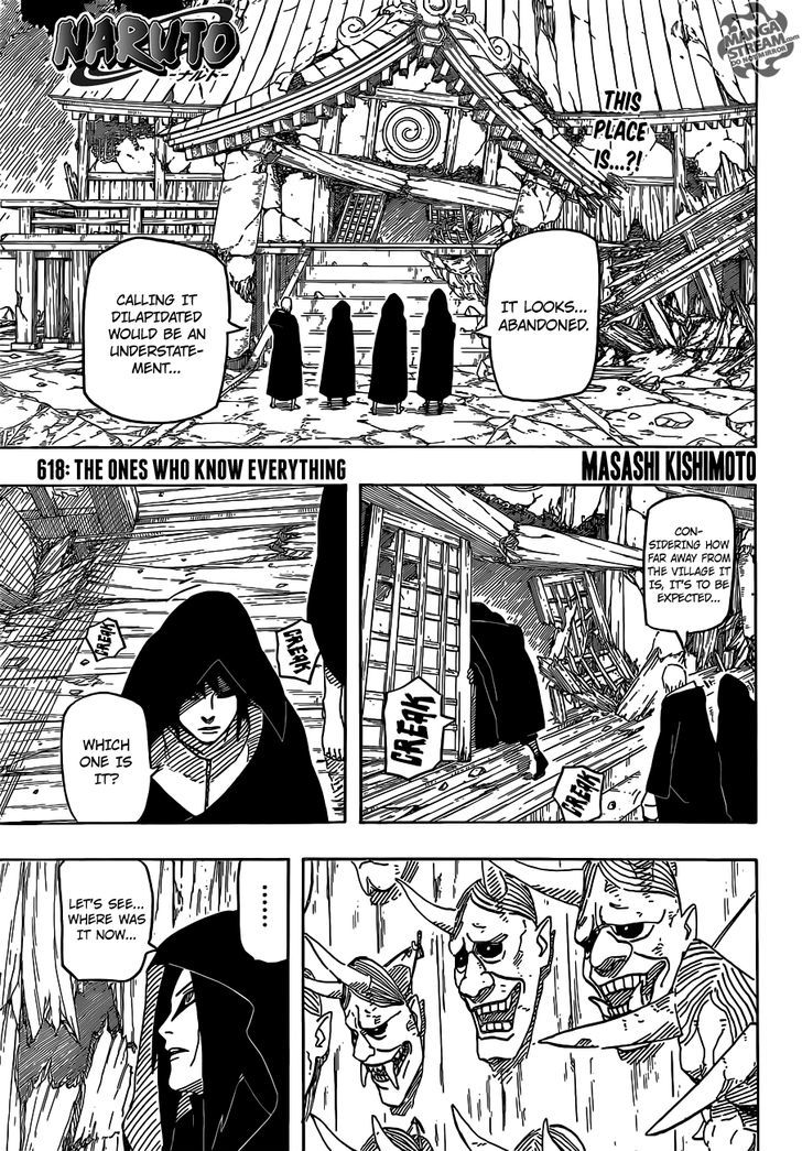 Naruto Vol.65 Chapter 618 : The Ones Who Know Everything - Picture 1