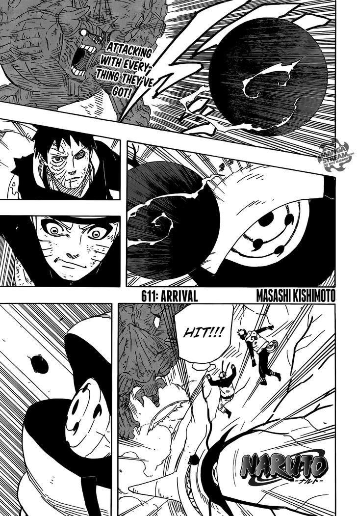 Naruto Vol.64 Chapter 611 : Arrival - Picture 1