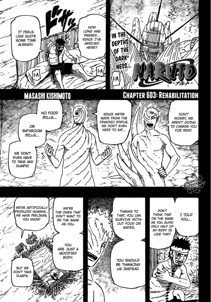 Naruto Vol.63 Chapter 603 : Rehabilitation - Picture 1