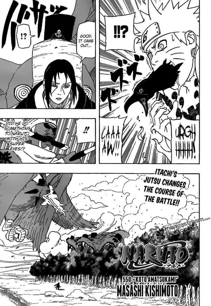 Naruto Vol.58 Chapter 550 : Koto Amatsukami - Picture 1