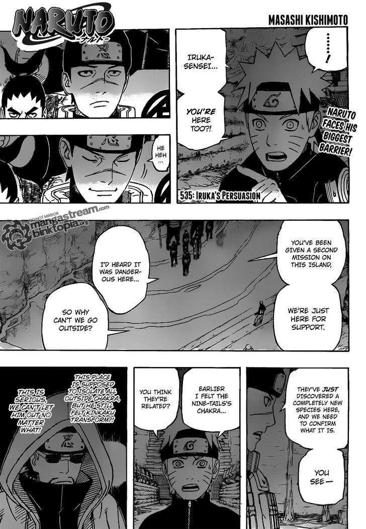 Naruto Vol.57 Chapter 535 : Iruka's Persuasion - Picture 2