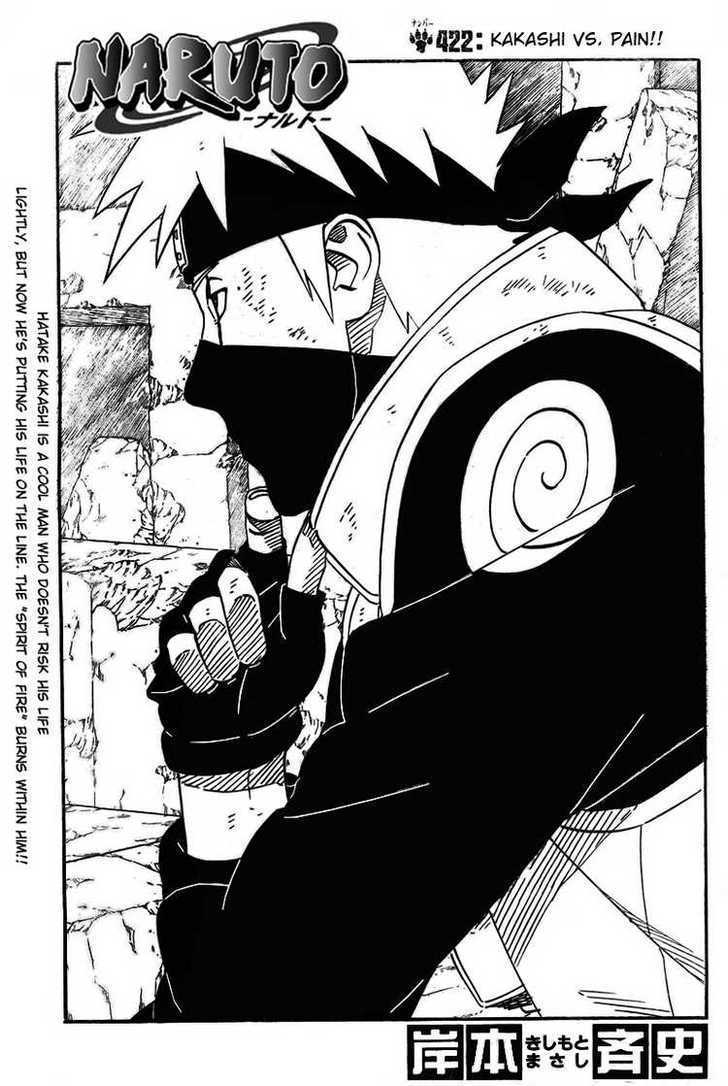 Naruto Vol.45 Chapter 422 : Kakashi Vs. Pain - Picture 1