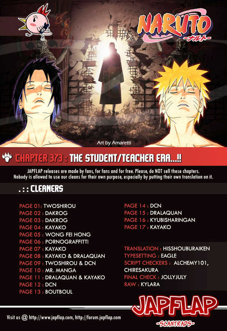 Naruto Vol.41 Chapter 373 : The Student / Teacher Era...!! - Picture 1