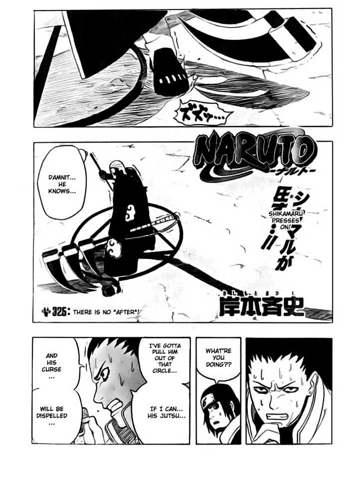 Naruto Vol.36 Chapter 325 : Shikamaru's Plan - Picture 2