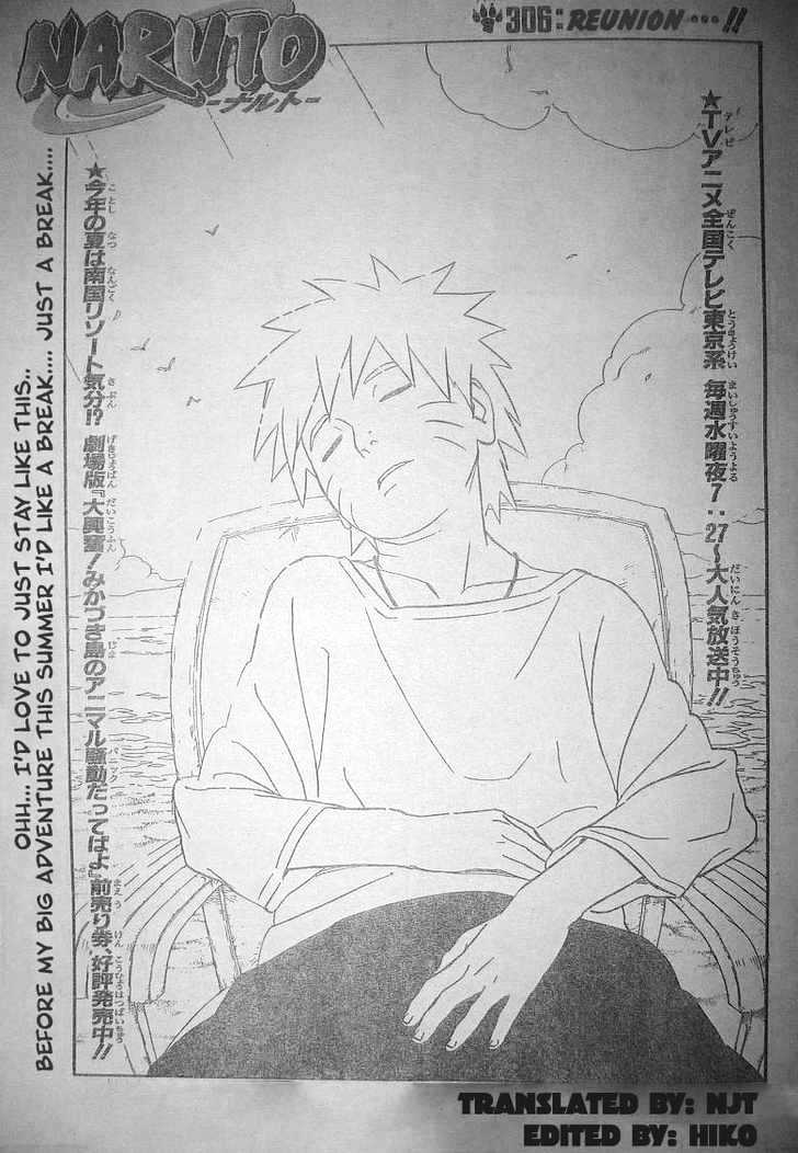 Naruto Vol.34 Chapter 306 : Reunion - Picture 1
