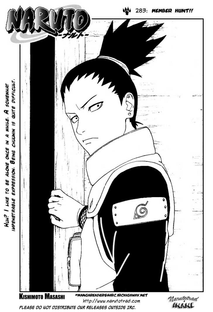 Naruto Vol.32 Chapter 283 : Member Hunt!! - Picture 1