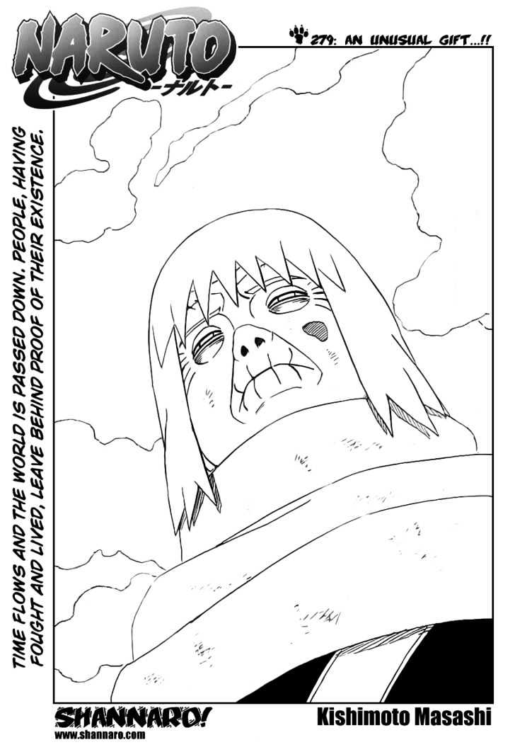Naruto Vol.31 Chapter 279 : An Unusual Gift...!! - Picture 1