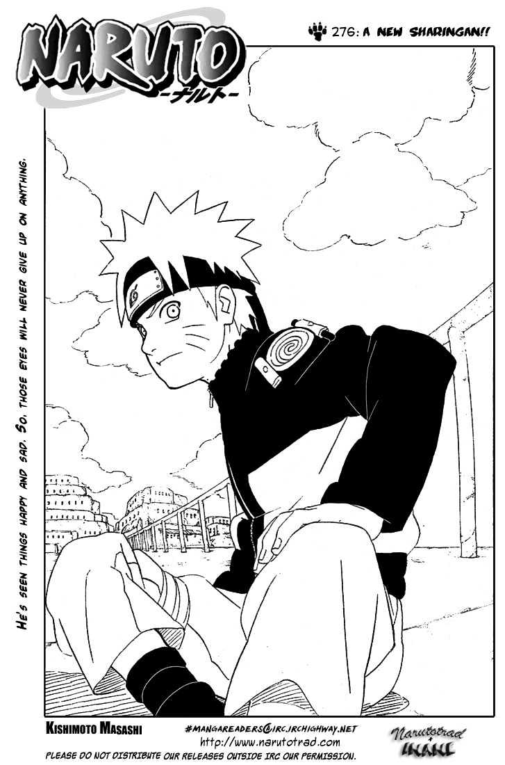 Naruto Vol.31 Chapter 276 : A New Sharingan!! (Kakashi) - Picture 1