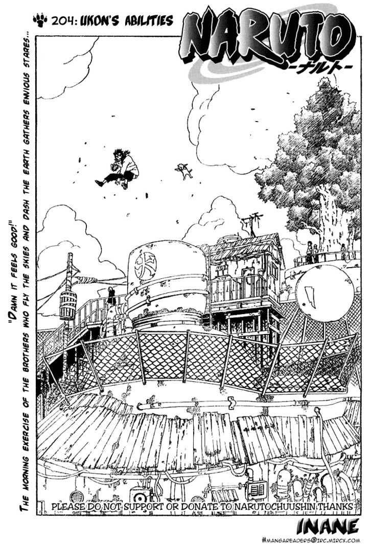 Naruto Vol.23 Chapter 204 : Ukon's Abilities - Picture 1