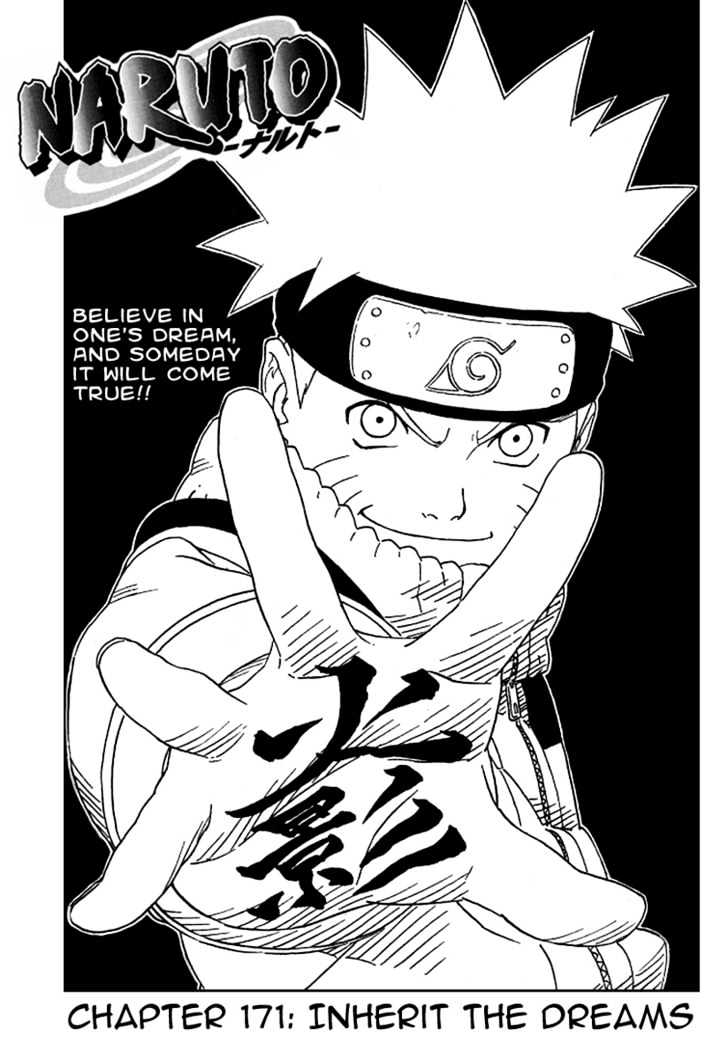 Naruto Vol.19 Chapter 171 : Inherit The Dreams - Picture 1