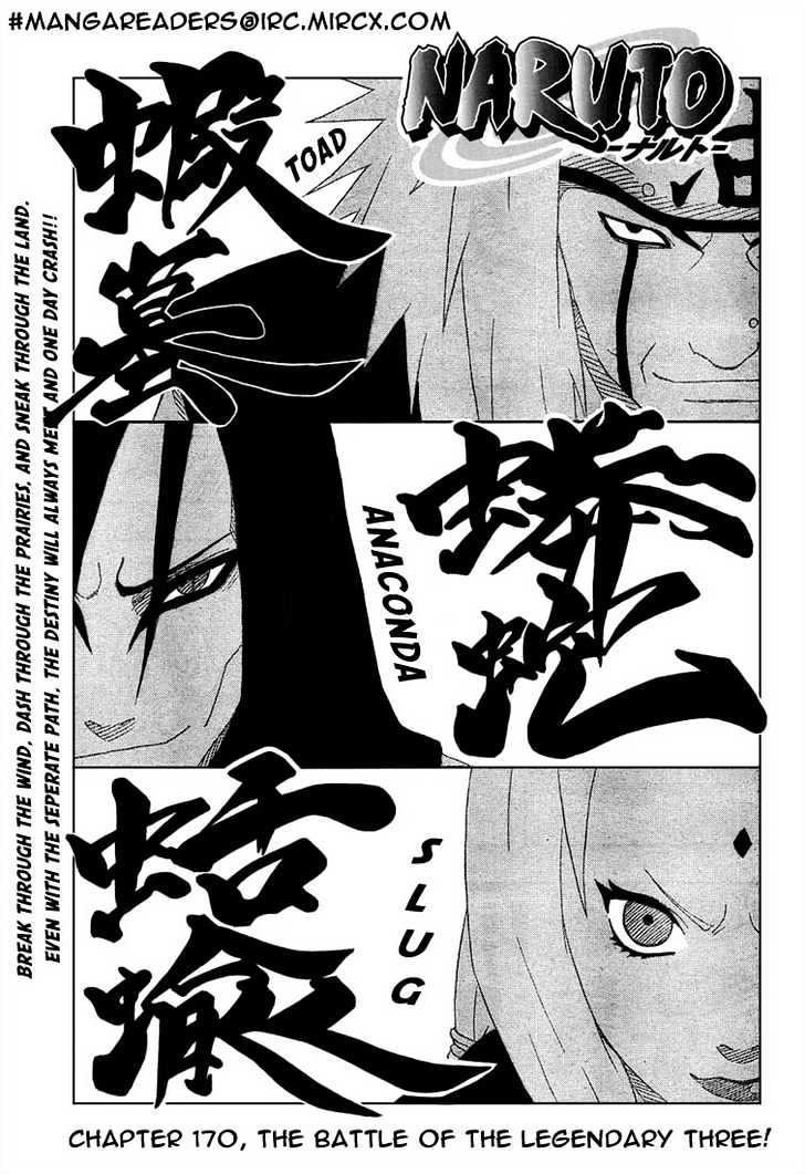 Naruto Vol.19 Chapter 170 : The Battle Of The Legendary Three! - Picture 1