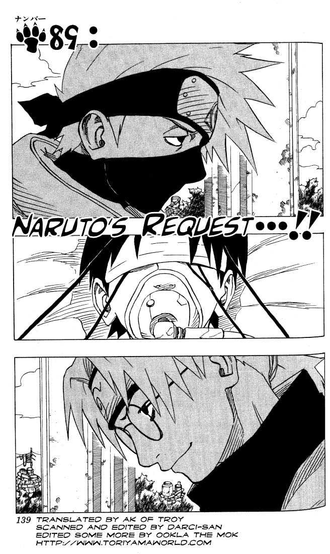 Naruto Vol.10 Chapter 89 : Naruto's Request...!! - Picture 2