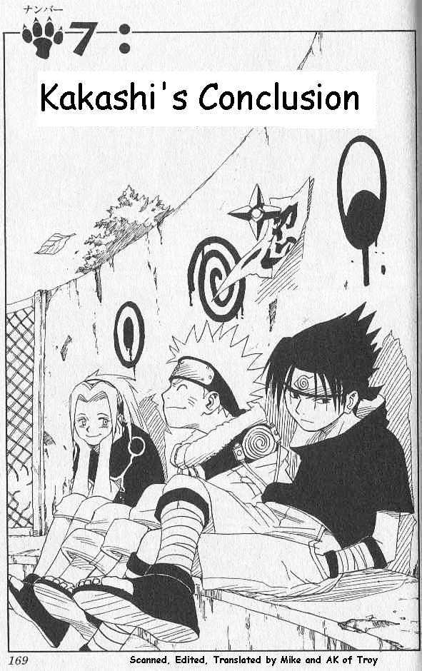 Naruto Vol.1 Chapter 7 : Kakashi's Conclusion - Picture 2