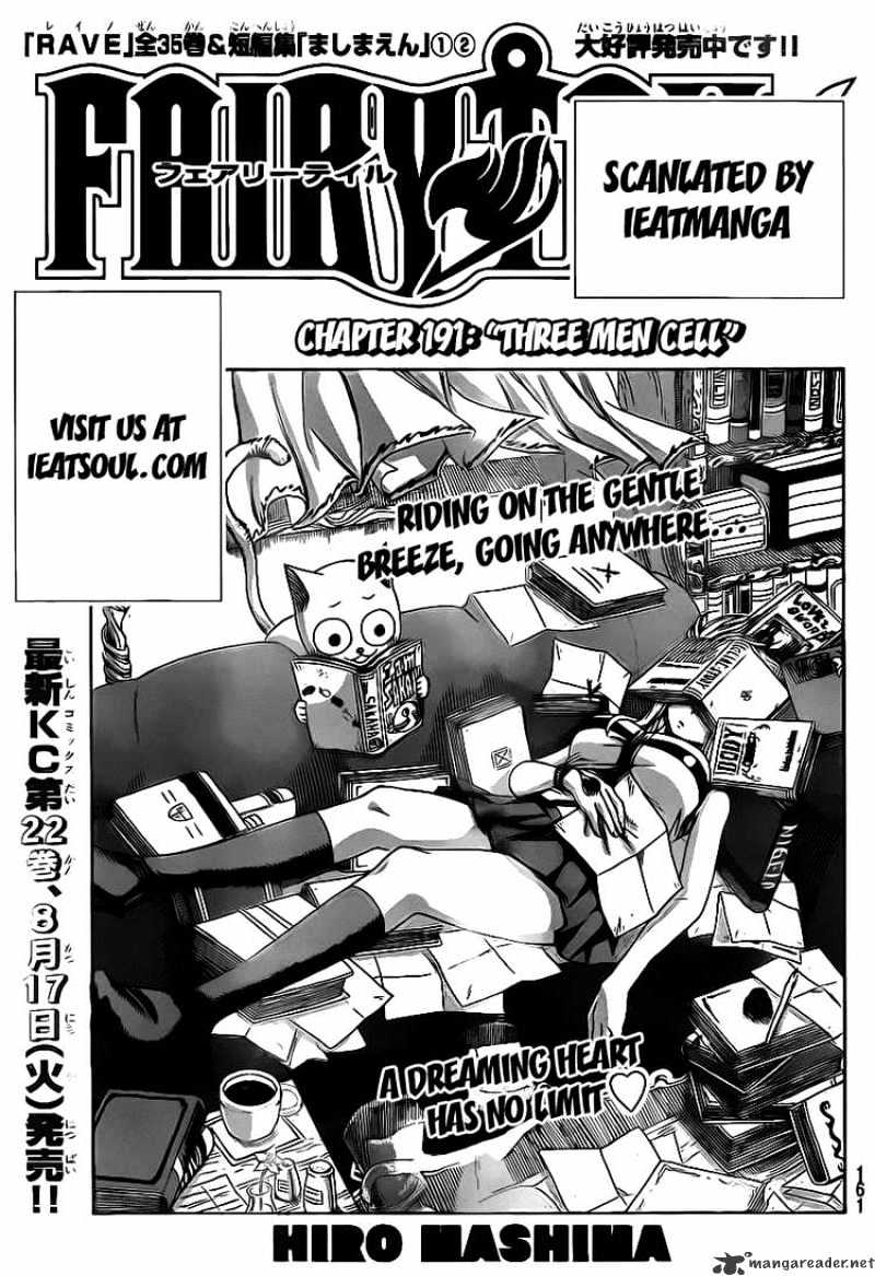 Fairy Tail Chapter 191 : Three Men Cell - Picture 1