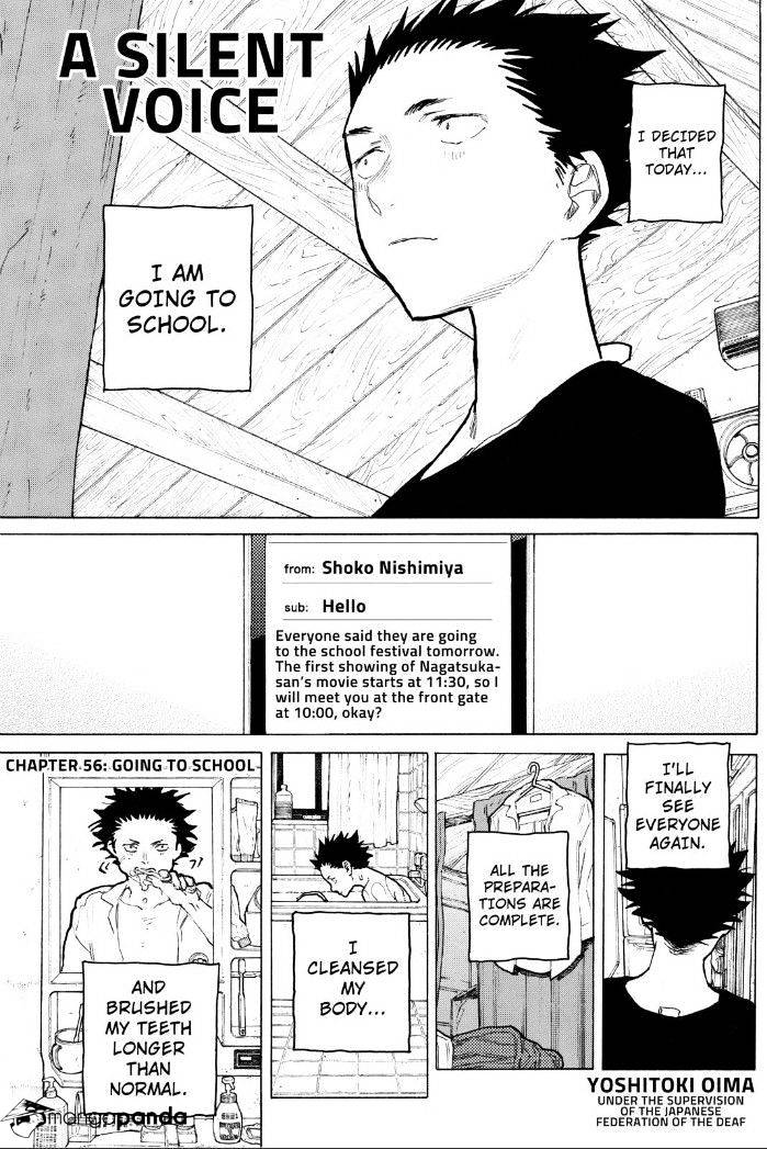 Koe No Katachi Chapter 56 : Going To School - Picture 2