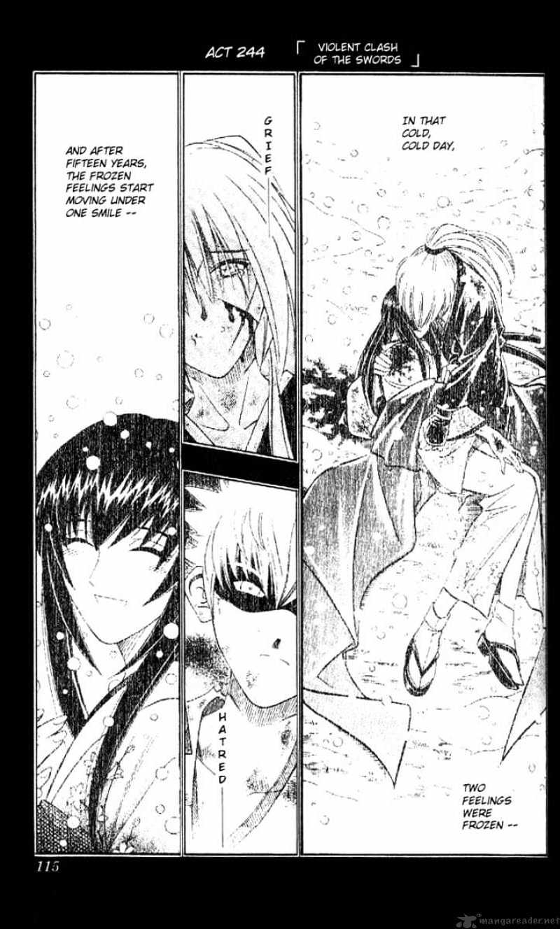 Rurouni Kenshin Chapter 244 : Violent Clash Of The Swords - Picture 1