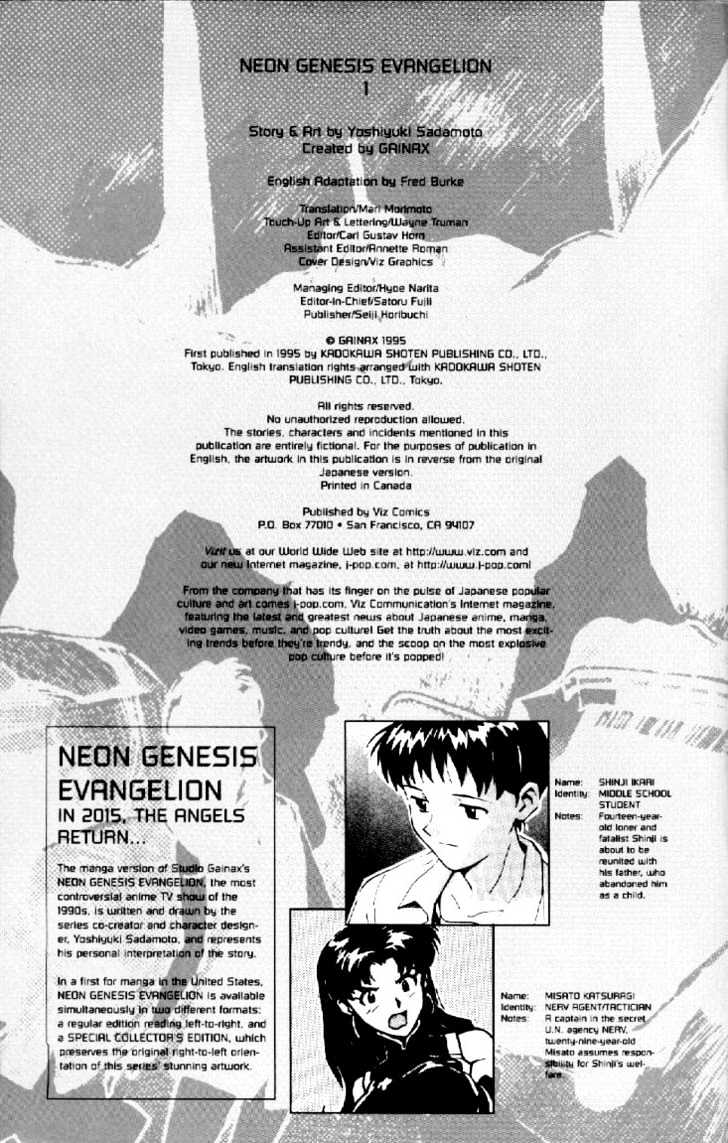 Neon Genesis Evangelion Vol.1 Chapter 1 : Angel Attack - Picture 2