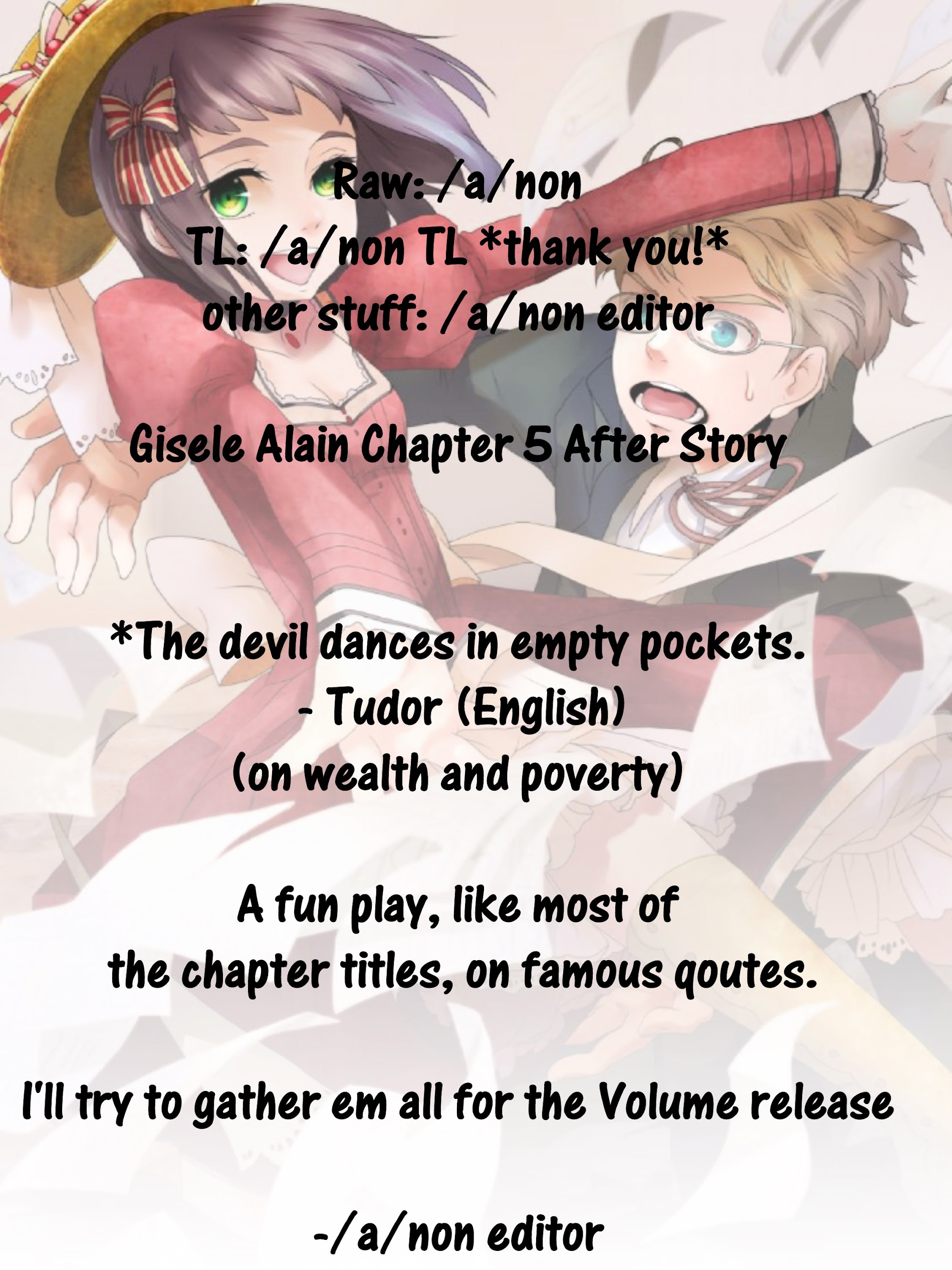 Gisele Alain Vol.1 Chapter Extra V2 : A Devil Dances In The Sky S Pocket? - Picture 1