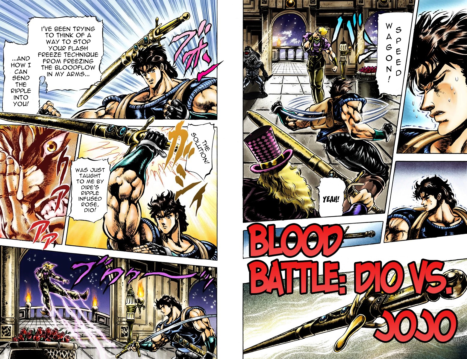 Phantom Blood Vol.5 Chapter 39 V2 : Blood Battle! Jojo Vs. Dio (Official Color Scans) - Picture 1